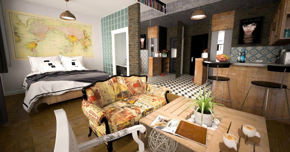 How to furnish and decorate a studio apartment