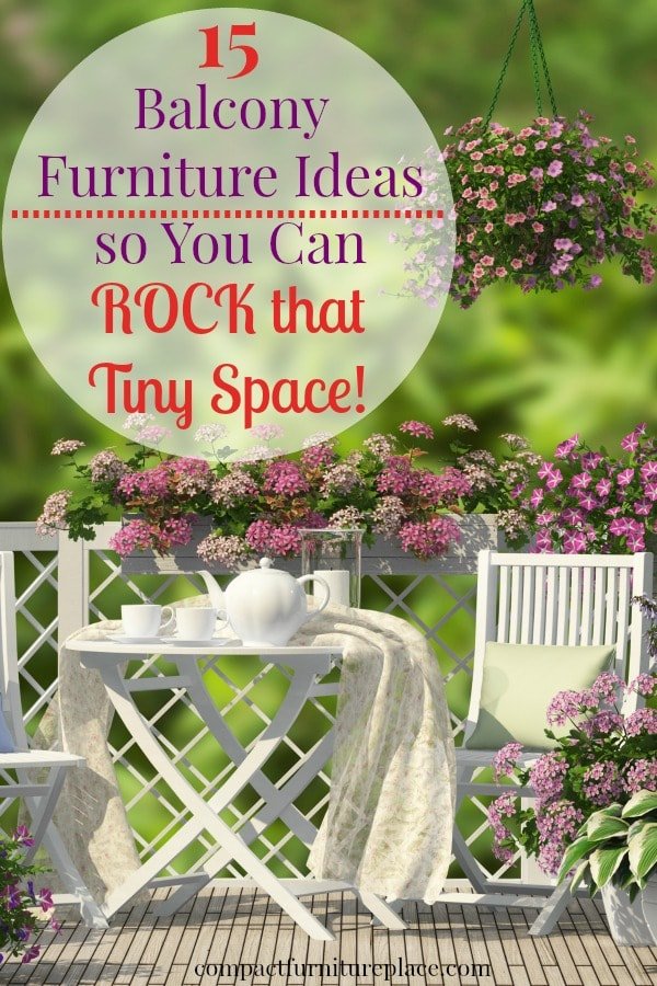 No space is too tiny to rock! Check out these small balcony furniture ideas and turn that teeny tiny apartment balcony into a rockin' retreat!